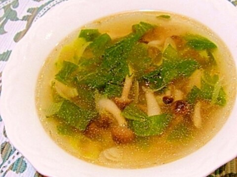 セロリの葉としめじの中華スープ レシピ 作り方 By メリッコ 楽天レシピ セロリの葉としめじの中華スープ レシピ 作り方 By メリッコ 楽天レシピ